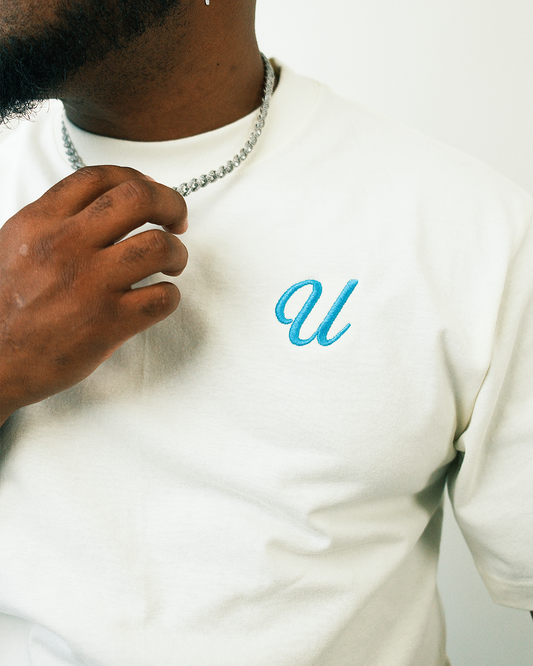 Unisex Box Fit | Off-white & Teal